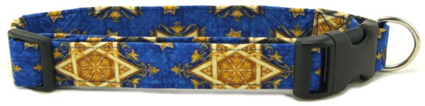 Gold Star of David Dog Collar